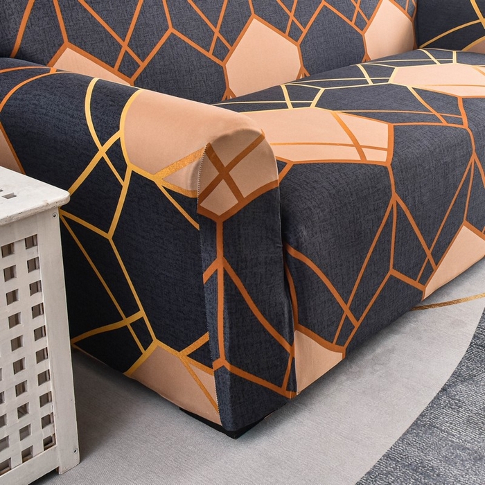 91家纺网 家纺一手货源 找家纺 兴妮雅家纺 2024新款三人位沙发套 水立方