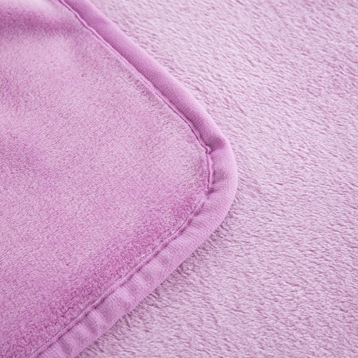 91家纺网 家纺一手货源 找家纺 恋尚羽 2025秋冬爆款印花披肩毯盖毯粉色