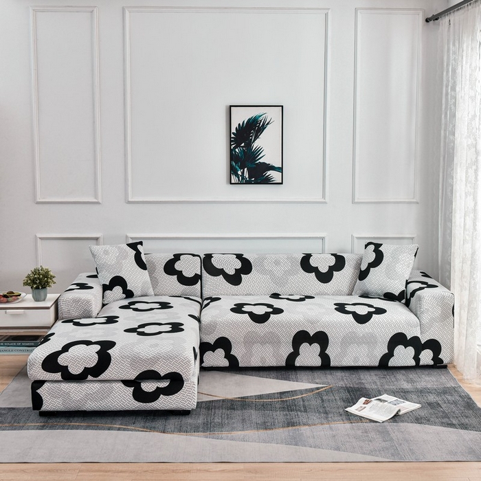 91家纺网 家纺一手货源 找家纺 兴妮雅家纺 2024新款雅芝华士贵妃沙发套 格纹花朵