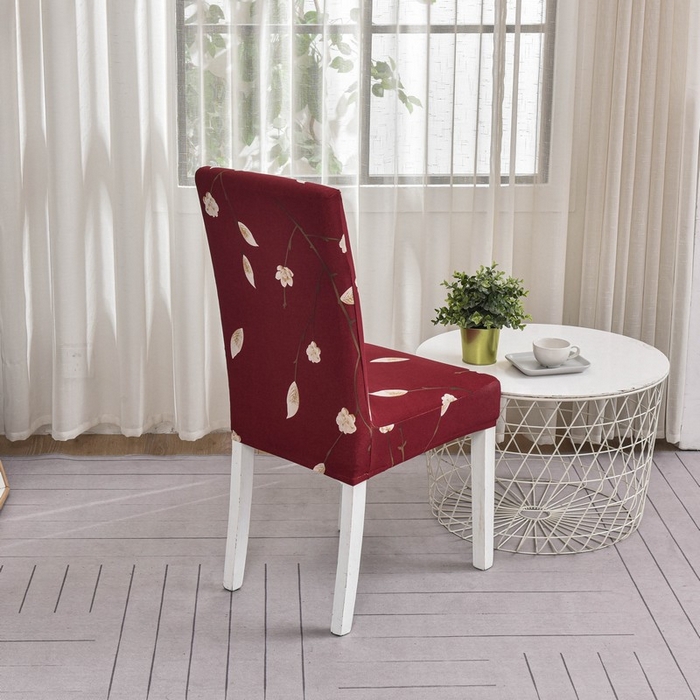 91家纺网 家纺一手货源 找家纺 兴妮雅家纺 2024新款雅芝华士椅子套 一支独秀(红)