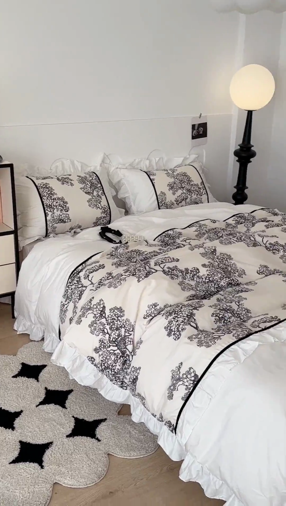 91家纺网 家纺一手货源 找家纺 （总）昔可家纺 2024新款全棉印花花边四件套