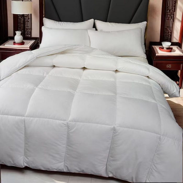 91家纺网 家纺一手货源 找家纺 （总）安力森/诚臻酒店用品 2025新款全棉被芯酒店宾馆被芯整张羽丝棉春秋被冬被柔软空调被四季被芯