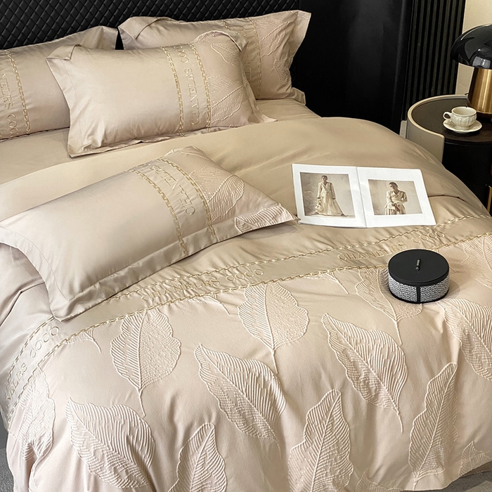 91家纺网 家纺一手货源 找家纺 （总）优悦生活馆 2024新款新款冰丝绣花四件套-莫奈花园