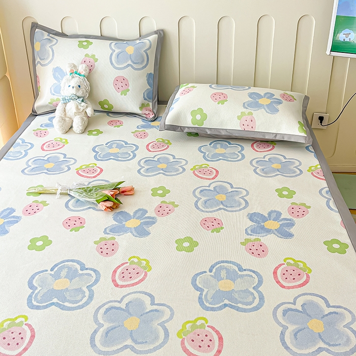 91家纺网 家纺一手货源 找家纺 （总）安哆啦家纺 安哆啦家纺 2024新款A类冰藤印花凉席