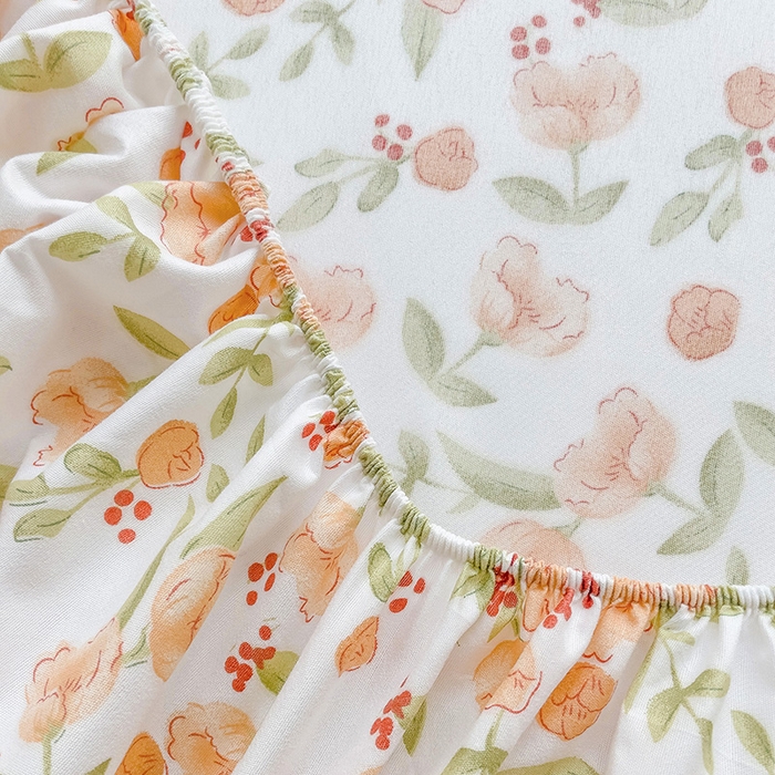 91家纺网 家纺一手货源 找家纺 （总）楠沐家纺 2025新款亲肤印花芦荟棉水洗棉床笠系列