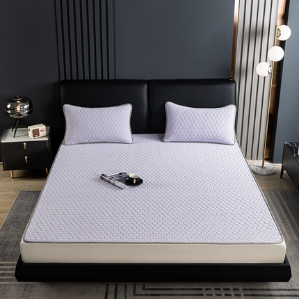 锦禾穗 2025新款加厚0.5硅胶面料冰爽氨纶小冰皮硅胶凉席 紫色