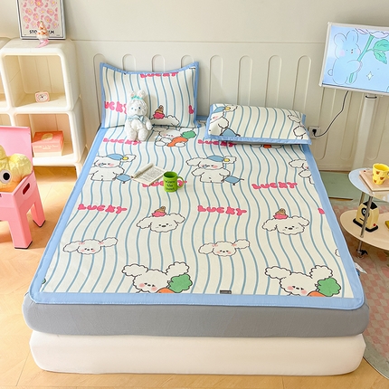 91家纺网 家纺一手货源 找家纺 （总）安哆啦家纺 安哆啦家纺 2024新款A类冰藤印花凉席