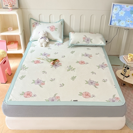 91家纺网 家纺一手货源 找家纺 （总）安哆啦家纺 安哆啦家纺 2024新款A类冰藤印花凉席