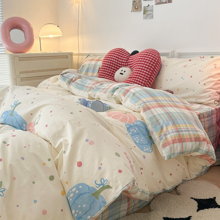 91家纺网 家纺一手货源 找家纺 （总）昔可家纺 2024新款全棉卡通印花四件套