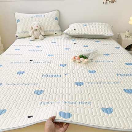 91家纺网 家纺一手货源 找家纺 （总）柒月家居 2024新款印花小清新床席款乳胶凉席系列