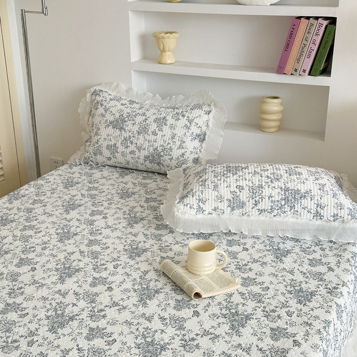 91家纺网 家纺一手货源 找家纺 昔可家纺 2024新款凉感冰皮床盖和同款夏被 庄生梦蝶