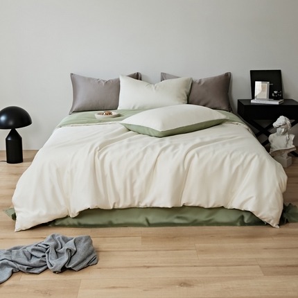 EH 2024新款初夏LF60支天丝双拼色四件套系列 香草青提