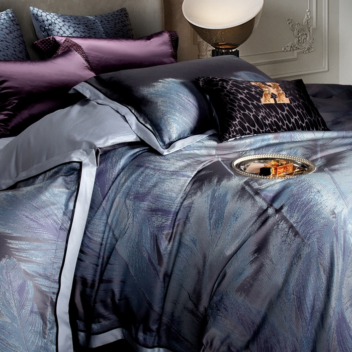 91家纺网 家纺一手货源 找家纺 （总）至爱今生 2024新款提花丝绵色织四件套 爱格伯特