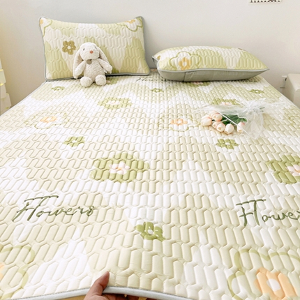 91家纺网 家纺一手货源 找家纺 （总）柒月家居 2024新款印花小清新床席款乳胶凉席系列