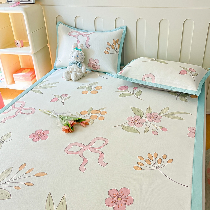 91家纺网 家纺一手货源 找家纺 安哆啦家纺 安哆啦家纺 2024新款A类冰藤印花凉席 蝶恋花-凉席款