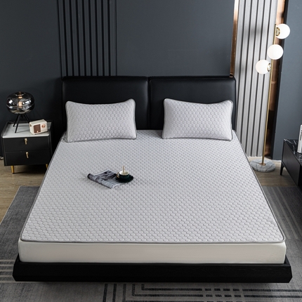 91家纺网 家纺一手货源 找家纺 锦禾穗 2025新款加厚0.5硅胶面料冰爽氨纶小冰皮硅胶凉席 灰色