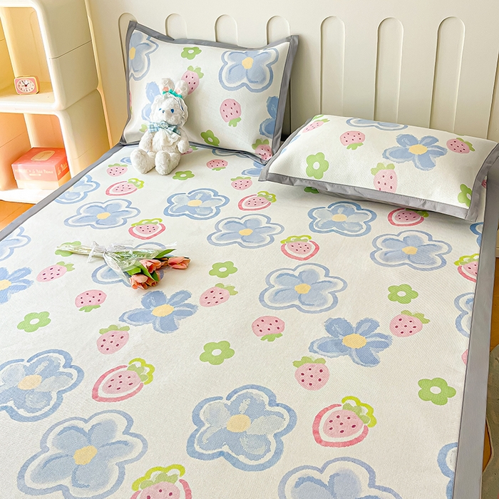 91家纺网 家纺一手货源 找家纺 （总）安哆啦家纺 安哆啦家纺 2024新款A类冰藤印花凉席