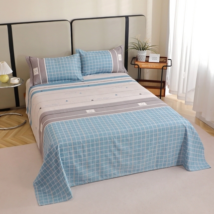 北部居 2025新款加厚化纤单床单 随心所想-蓝