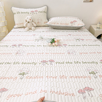 91家纺网 家纺一手货源 找家纺 （总）柒月家居 2024新款印花小清新床席款乳胶凉席系列