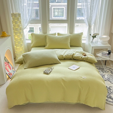 2024沐辰家居-华夫格系列套件 嫩绿