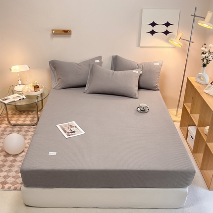 91家纺网 家纺一手货源 找家纺 （总）2024沐辰家居-华夫格系列床笠单品