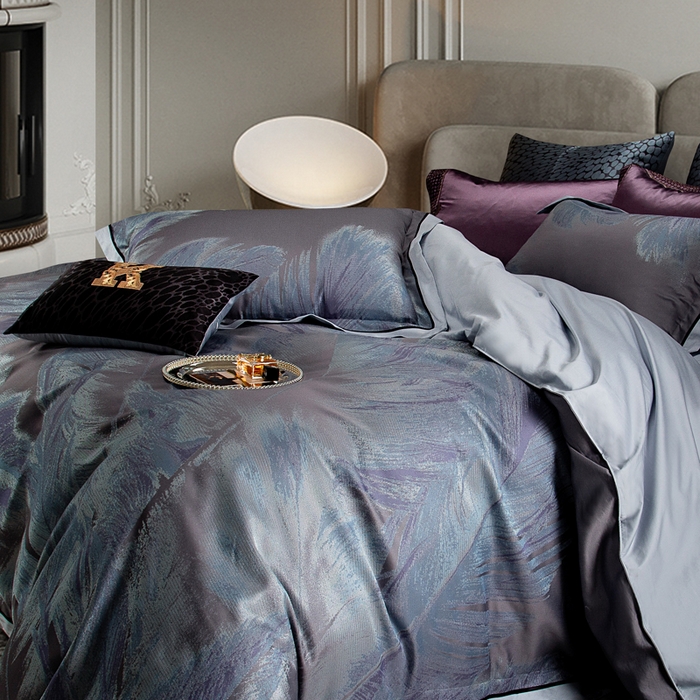 91家纺网 家纺一手货源 找家纺 （总）至爱今生 2024新款提花丝绵色织四件套 爱格伯特