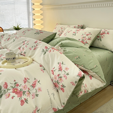 91家纺网 家纺一手货源 找家纺 （总）宇彬家纺 2024新款13372喷气全棉四件套