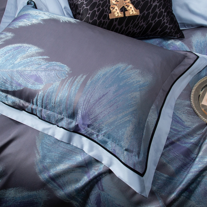 91家纺网 家纺一手货源 找家纺 （总）至爱今生 2024新款提花丝绵色织四件套 爱格伯特