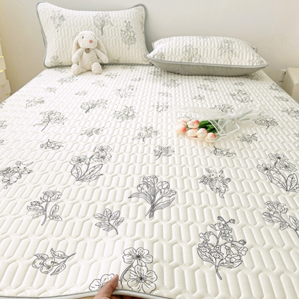 91家纺网 家纺一手货源 找家纺 （总）柒月家居 2024新款印花小清新床席款乳胶凉席系列