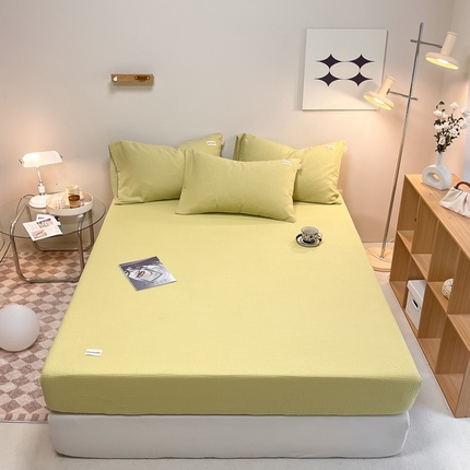 91家纺网 家纺一手货源 找家纺 （总）2024沐辰家居-华夫格系列床笠单品