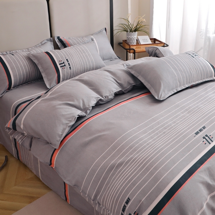 91家纺网 家纺一手货源 找家纺 北部居 2025新款加厚化纤四件套 索菲娅