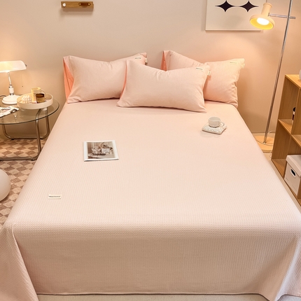 91家纺网 家纺一手货源 找家纺 （总）2024沐辰家居-华夫格系列床单单品