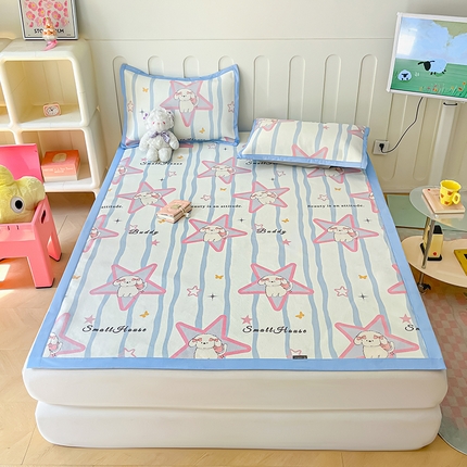 91家纺网 家纺一手货源 找家纺 （总）安哆啦家纺 安哆啦家纺 2024新款A类冰藤印花凉席