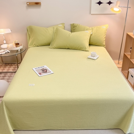 91家纺网 家纺一手货源 找家纺 （总）2024沐辰家居-华夫格系列床单单品