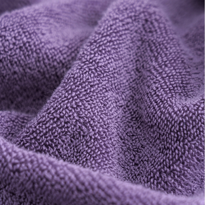 91家纺网 家纺一手货源 找家纺 朴尔2024新款全棉32股小棱形系列毛巾浴巾 70*140浴巾深紫色