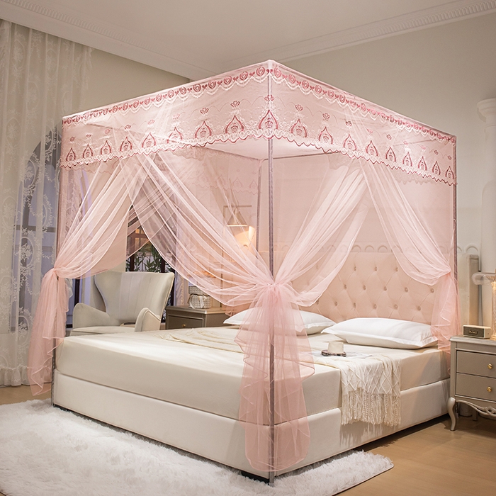 91家纺网 家纺一手货源 找家纺 （总）千逸虹 2024年新款宫廷款落地蚊帐