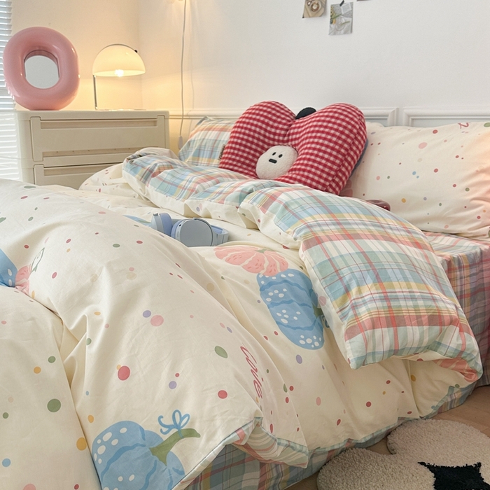 91家纺网 家纺一手货源 找家纺 （总）昔可家纺 2024新款全棉卡通印花四件套