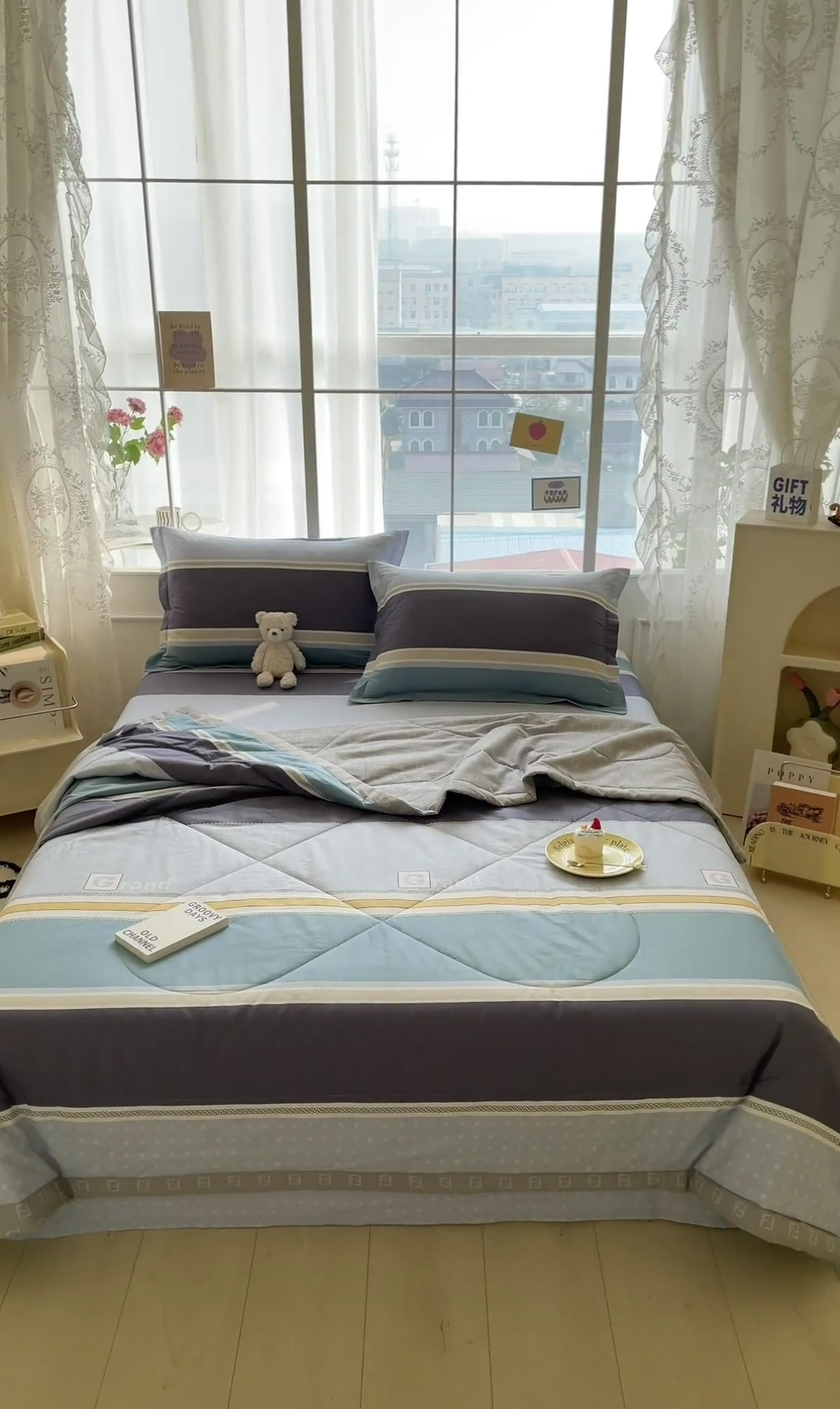 91家纺网 家纺一手货源 找家纺 菲梵家纺 2025春夏新品A类全棉喷气印花夏被 被子被芯 格兰德