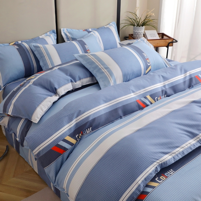 91家纺网 家纺一手货源 找家纺 北部居 2025新款加厚化纤单被套 云中漫步