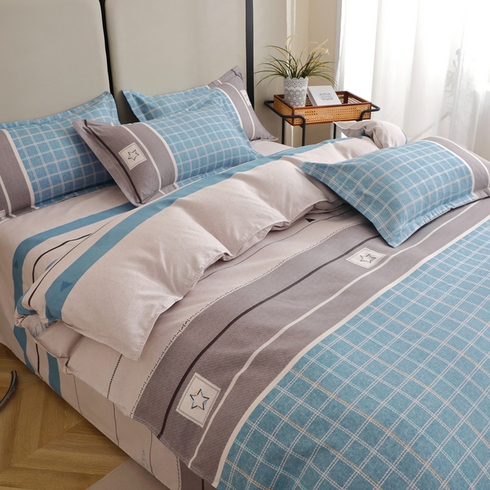 91家纺网 家纺一手货源 找家纺 北部居 2025新款加厚化纤单被套 随心所想-蓝