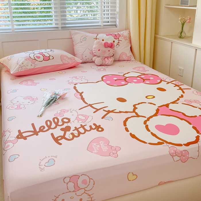 91家纺网 家纺一手货源 找家纺 （总）金爱家 2024新款全棉三丽鸥正版大版单品床笠