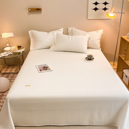 91家纺网 家纺一手货源 找家纺 （总）2024沐辰家居-华夫格系列床单单品