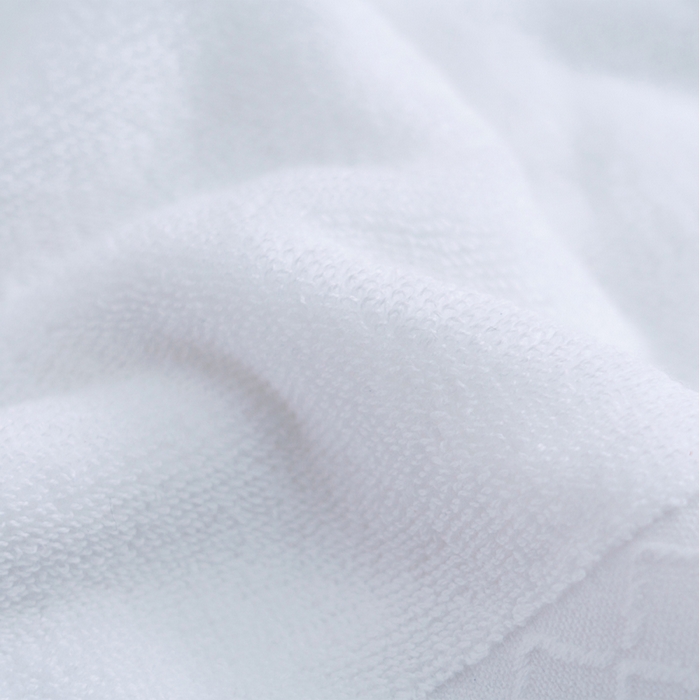 91家纺网 家纺一手货源 找家纺 朴尔2024新款全棉32股小棱形系列毛巾浴巾 35*75毛巾洁白色