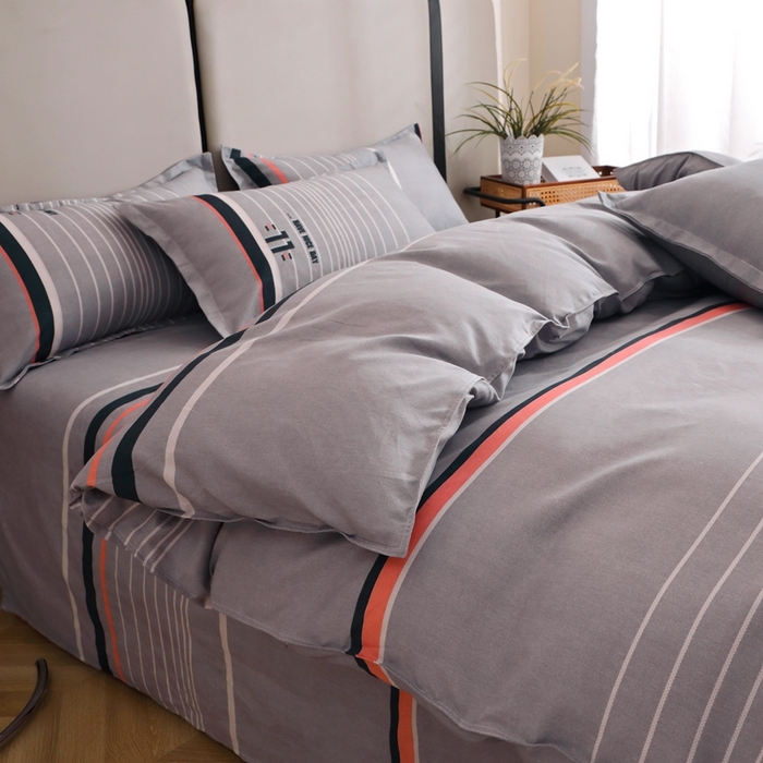 91家纺网 家纺一手货源 找家纺 北部居 2025新款加厚化纤四件套 索菲娅