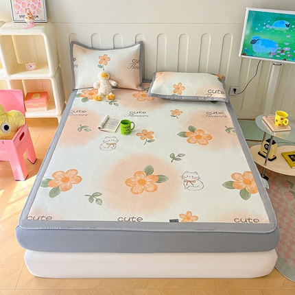 91家纺网 家纺一手货源 找家纺 （总）安哆啦家纺 安哆啦家纺 2024新款A类冰藤印花凉席