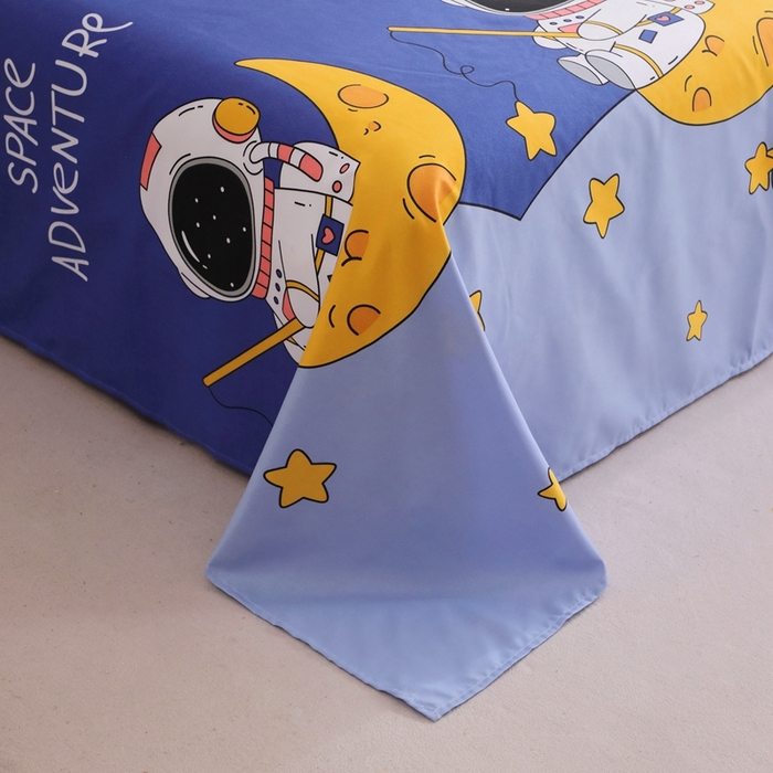 91家纺网 家纺一手货源 找家纺 北部居 2025新款加厚化纤单床单 奇妙宇宙