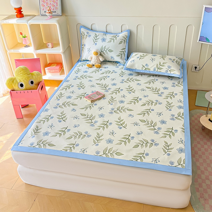 91家纺网 家纺一手货源 找家纺 安哆啦家纺 安哆啦家纺 2024新款A类冰藤印花凉席 森林来信-凉席款