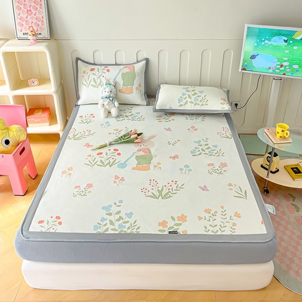 91家纺网 家纺一手货源 找家纺 （总）安哆啦家纺 安哆啦家纺 2024新款A类冰藤印花凉席