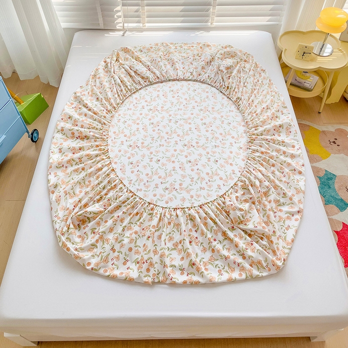 91家纺网 家纺一手货源 找家纺 （总）楠沐家纺 2025新款亲肤印花芦荟棉水洗棉床笠系列