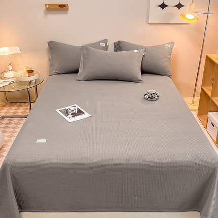 91家纺网 家纺一手货源 找家纺 （总）2024沐辰家居-华夫格系列床单单品